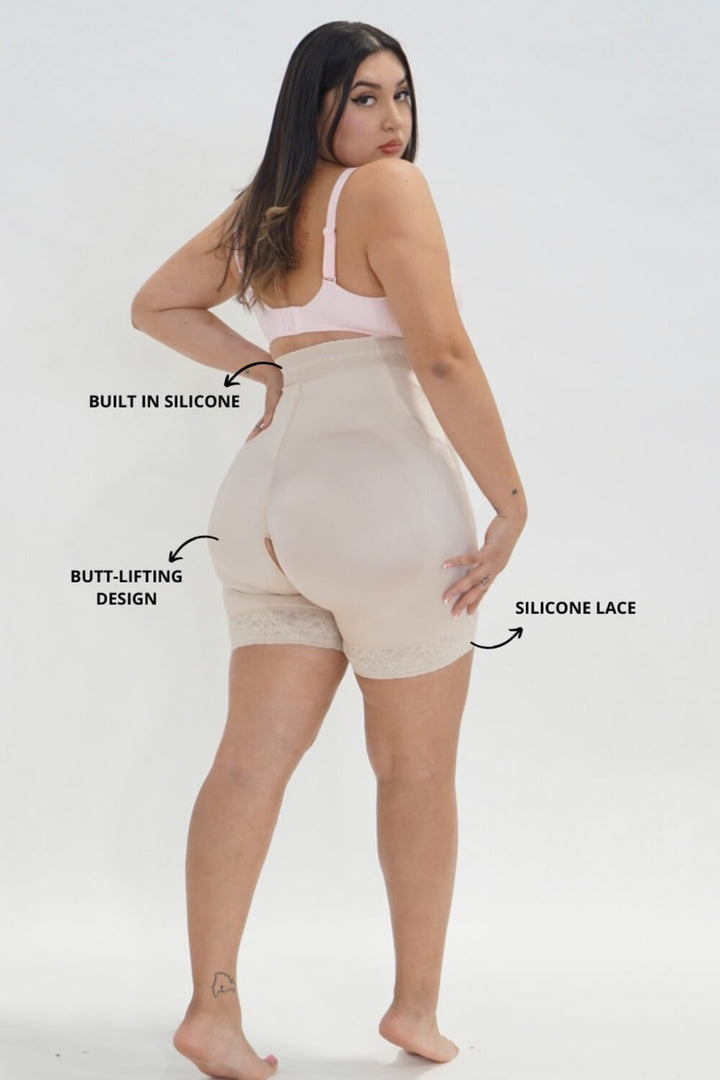 Butt-Lifter Shapewear Shorts Faja Tummy Control Strapless Fajas